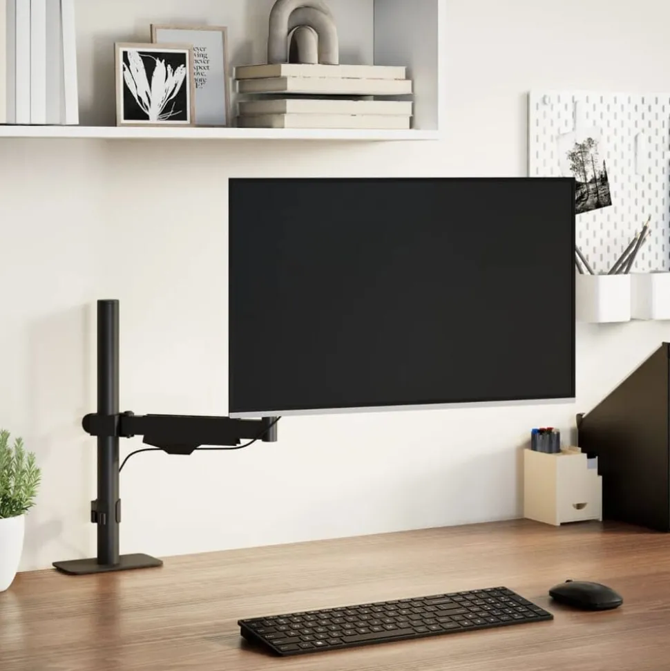 vidaXL Monitor-armbeugel 27 inch scherm gasveer 10 kg