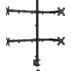 vidaXL Monitorbeugel VESA 75/100 mm zwart staal