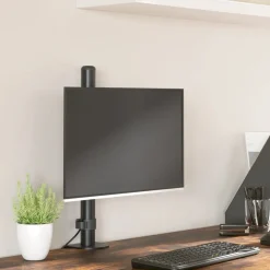vidaXL Monitorbeugel VESA 75/100 mm zwart staal