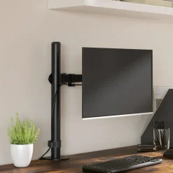 vidaXL Monitorbeugel VESA 75/100 mm zwart staal