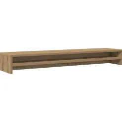 vidaXL Monitorstandaard Artisan Eikenhout 100x24x13 cm