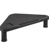 vidaXL Monitorstandaard hoek 49x28x10,5 cm zwart