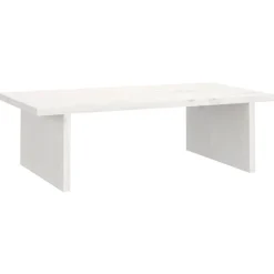 vidaXL Monitorstandaard 50x27x15 cm massief grenenhout wit