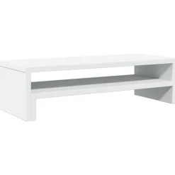 vidaXL Monitorstandaard 54x22x15 cm bewerkt hout wit