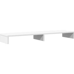 vidaXL Monitorstandaard 100x27x10 cm bewerkt hout wit