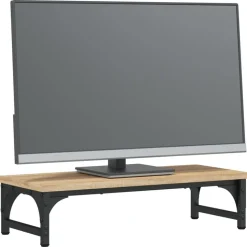 vidaXL Monitorstandaard 55x23x14 cm bewerkt hout sonoma eikenkleurig