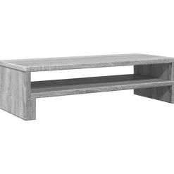 vidaXL Monitorstandaard 54x22x15 cm bewerkt hout grijs sonoma eiken