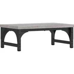 vidaXL Monitorstandaard 37x23x14 cm bewerkt hout grijs sonoma eiken