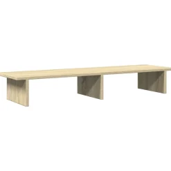 vidaXL Monitorstandaard 100x27x15 cm bewerkt hout sonoma eikenkleurig