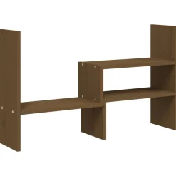 vidaXL Monitorstandaard (39-72)x17x43 cm grenenhout honingbruin