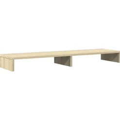 vidaXL Monitorstandaard 100x27x10 cm bewerkt hout sonoma eikenkleurig