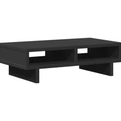 vidaXL Monitorstandaard 50x27x15 cm bewerkt hout zwart