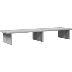 vidaXL Monitorstandaard 100x27x15 cm bewerkt hout grijs sonoma eiken