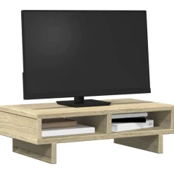 vidaXL Monitorstandaard 50x27x15 cm bewerkt hout sonoma eikenkleurig