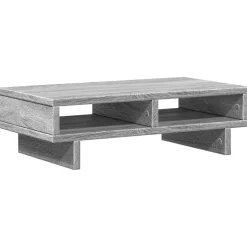 vidaXL Monitorstandaard 50x27x15 cm bewerkt hout grijs sonoma eiken