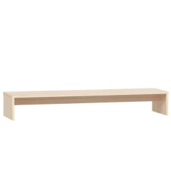 vidaXL Monitorstandaard 100x27x15 cm massief grenenhout