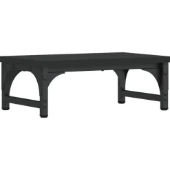 vidaXL Monitorstandaard 37x23x14 cm bewerkt hout zwart