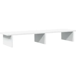 vidaXL Monitorstandaard 100x27x15 cm bewerkt hout wit