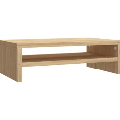 vidaXL Monitorstandaard 42x24x13 cm bewerkt hout sonoma eikenkleurig