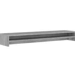 vidaXL Monitorstandaard 100x24x13 cm bewerkt hout grijs sonoma eiken