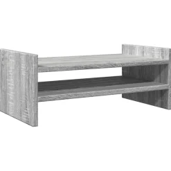 vidaXL Monitorstandaard 50x27x20 cm bewerkt hout grijs sonoma eiken