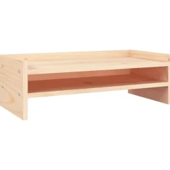 vidaXL Monitorstandaard 50x24x16 cm massief grenenhout