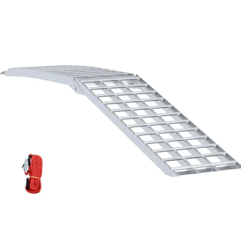 vidaXL Motorcycle Ramp 680 kg Zilver 680 kg Aluminium