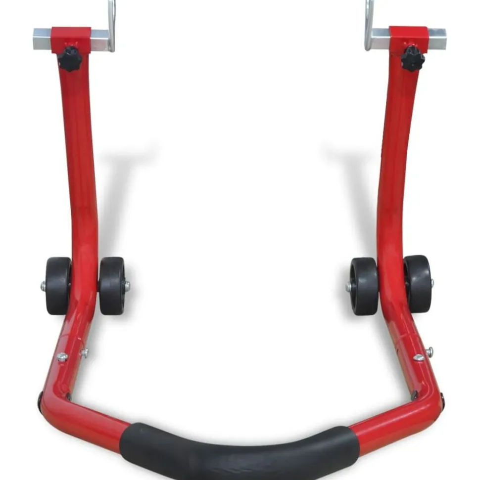vidaXL Motorfiets achterwiel standaard rood