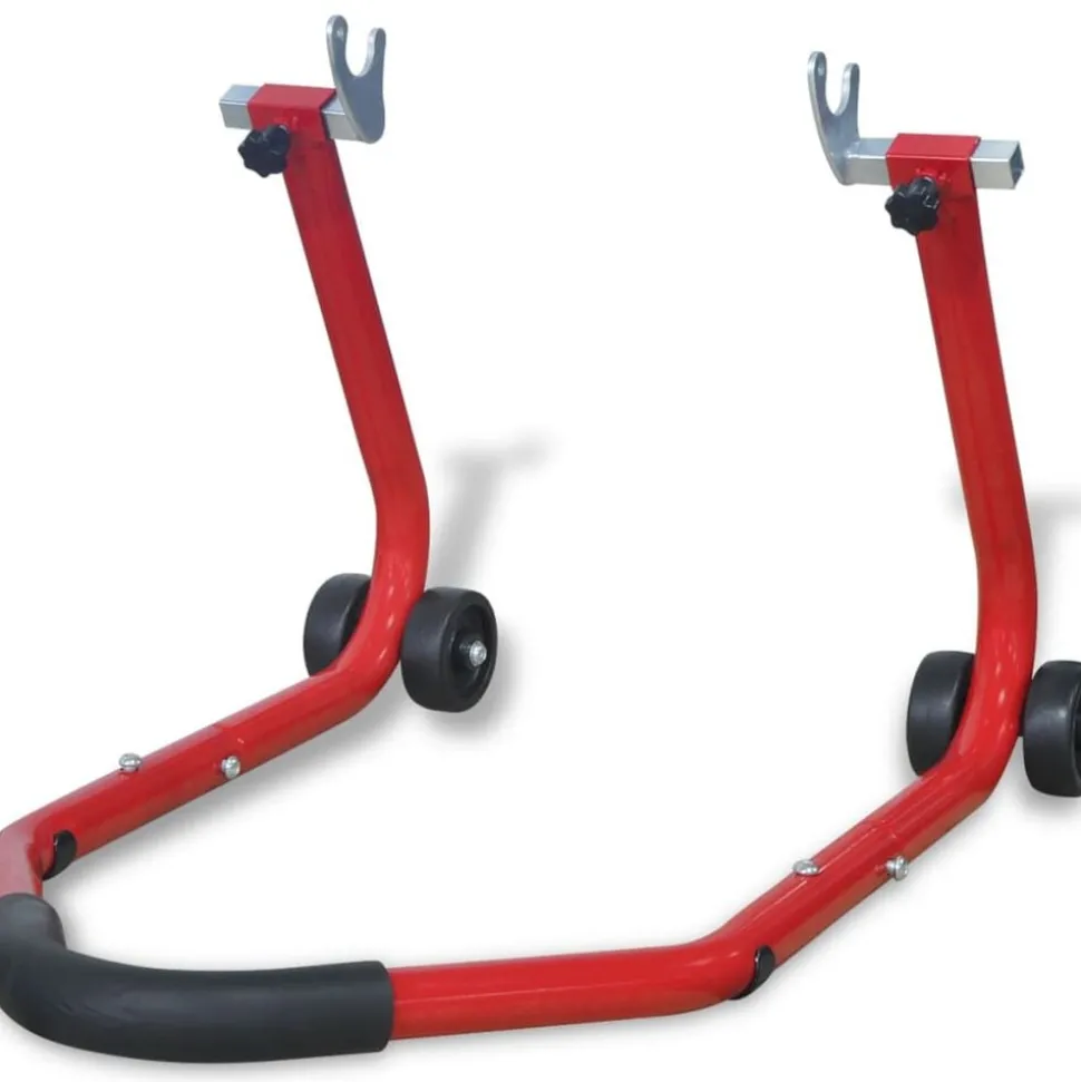 vidaXL Motorfiets achterwiel standaard rood