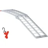 vidaXL Motorfietshelling Zilver 180 x 28 x 5 cm Aluminium