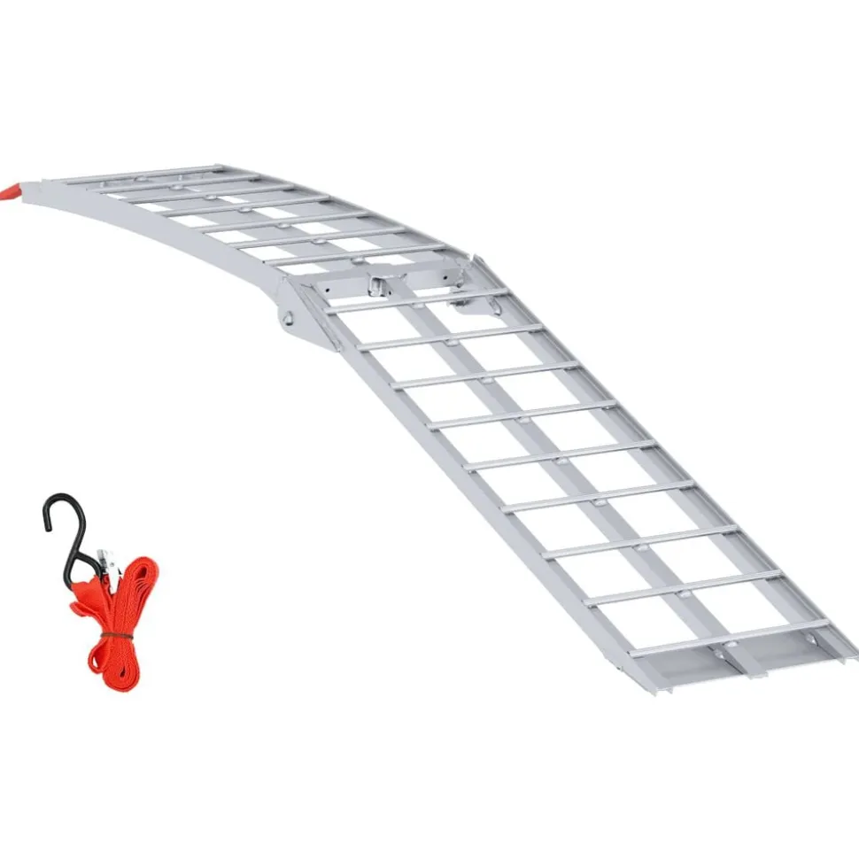 vidaXL Motorfietshelling Zilver 180 x 28 x 5 cm Aluminium