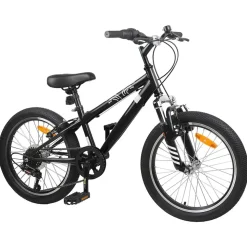 vidaXL Mountainbike 20 Inch 6-Speed voor 5-8 jaar oud Zwart