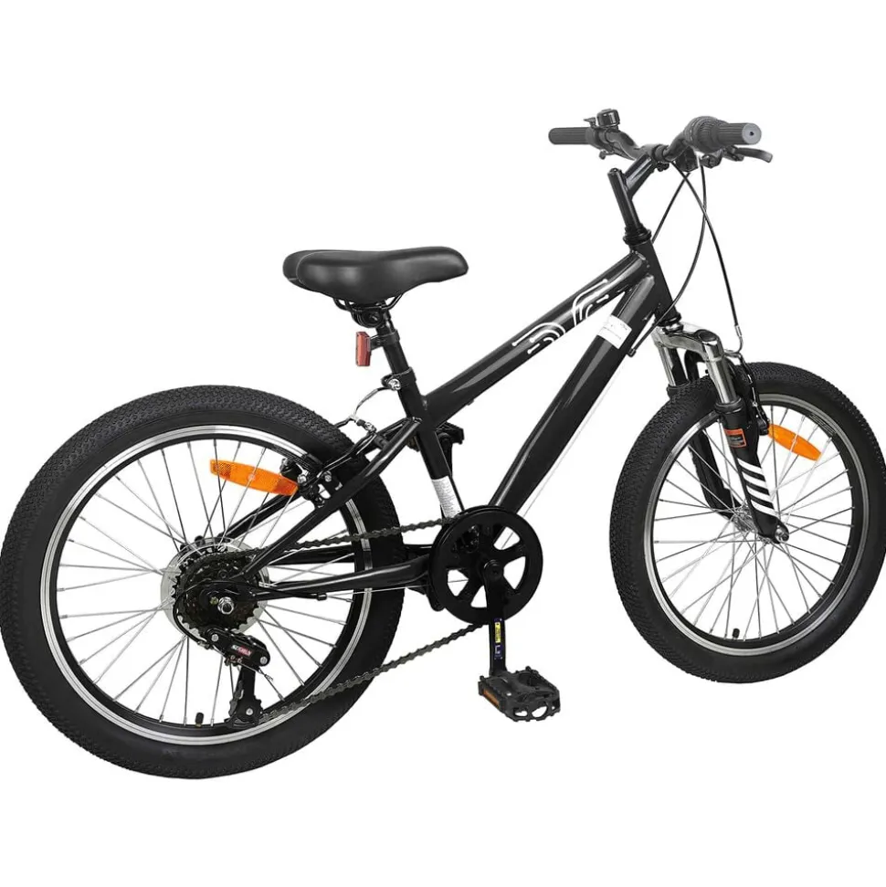 vidaXL Mountainbike 20 Inch 6-Speed voor 5-8 jaar oud Zwart