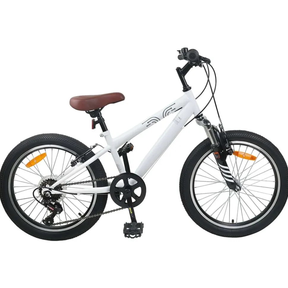vidaXL Mountainbike 20 Inch 6-Snelheid voor 5-8 jaar oud Wit