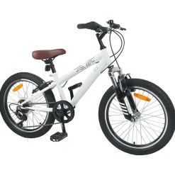 vidaXL Mountainbike 20 Inch 6-Snelheid voor 5-8 jaar oud Wit