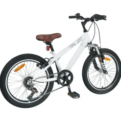 vidaXL Mountainbike 20 Inch 6-Snelheid voor 5-8 jaar oud Wit
