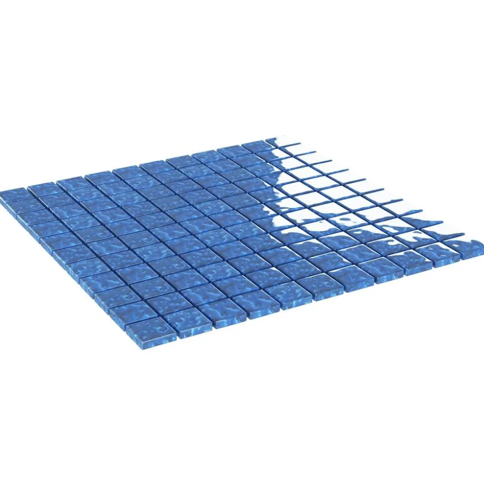 vidaXL Mozaïek Tegel 11 pcs Blauw 50 x 50 cm Glas