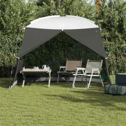 vidaXL Muskietentent Grijs 320 x 320 x 218 cm Polyester en Glasvezel