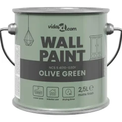 vidaXL Muurverf Groen 2,5 L Wandprint
