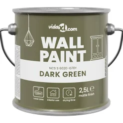 vidaXL Muurverf Groen 2,5 L Wandprint