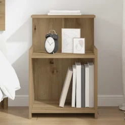 vidaXL Nachtkastje Artisan Eiken 40 x 35 x 60 cm Bewerkt hout