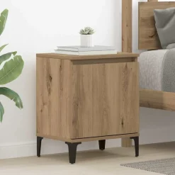 vidaXL Nachtkastje Artisan Eiken 40 x 30 x 50 cm Bewerkt hout