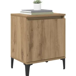 vidaXL Nachtkastje Artisan Eiken 40 x 30 x 50 cm Bewerkt hout