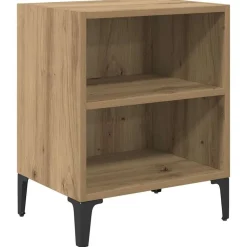 vidaXL Nachtkastje Artisan Eiken 40 x 30 x 50 cm Bewerkt hout
