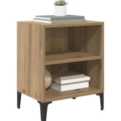 vidaXL Nachtkastje Artisan Eiken 40 x 30 x 50 cm Bewerkt hout
