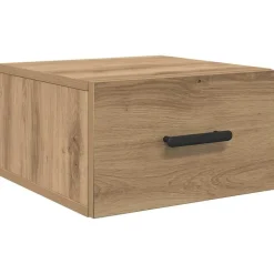 vidaXL Nachtkastje Artisan Eiken 35 x 35 x 20 cm Bewerkt hout