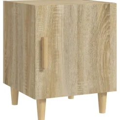 vidaXL Nachtkastje bewerkt hout sonoma eikenkleurig