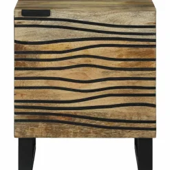 vidaXL Nachtkastje Bruin 40 x 33 x 46 cm Massief acaciahout