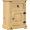 vidaXL Nachtkastje Corona 45x35x64 cm massief grenenhout