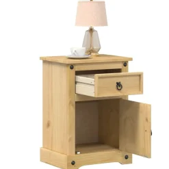 vidaXL Nachtkastje Corona 45x35x64 cm massief grenenhout